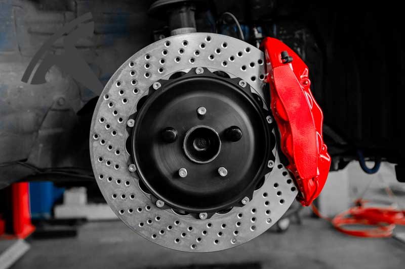 Red Brake Caliper