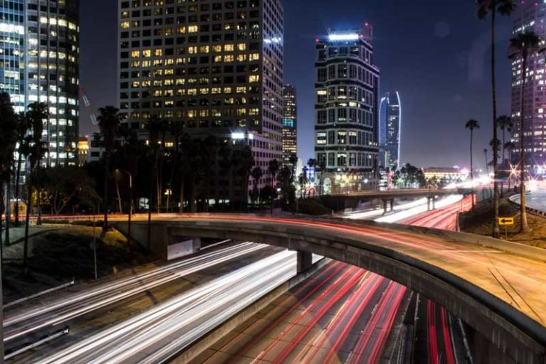road-city-bridge-night-highway-trees-buildings-lights-roads-skyscrapers-flat-bridges-urban-view